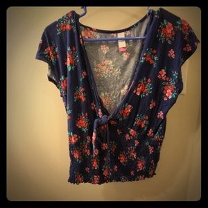 XL kids NO BOUNDARIES floral top